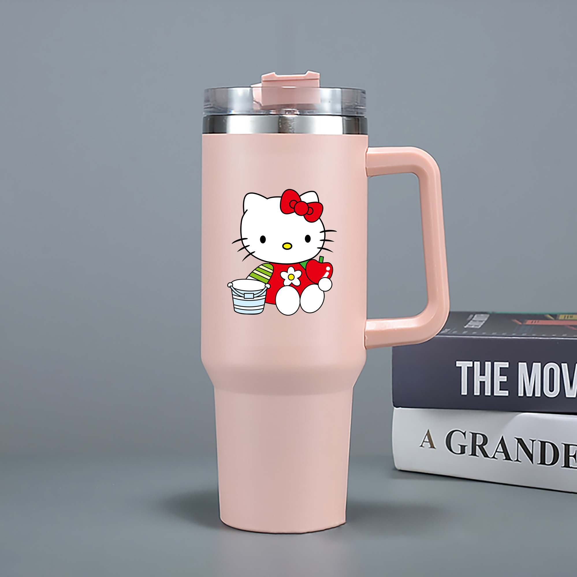 （画像用） Hello Kitty ハローキティ 1200mL車用タンブラー（カラープリント）